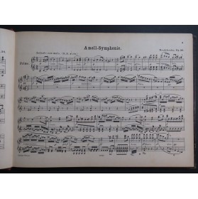MENDELSSOHN Symphonien Symphonies Piano 4 mains XIXe