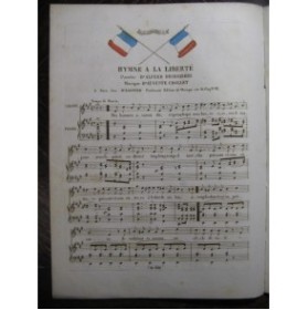 CHOLLET Auguste Hymne à la Liberté Chant Piano XIXe