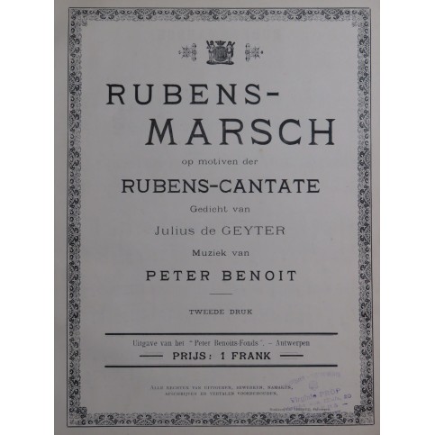 BENOIT Peter Rubensmarsch Piano