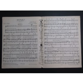 PARÈS Philippe VAN PARYS Georges LuLu ! Chant Piano 1927