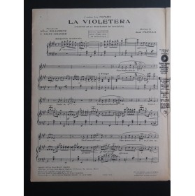 PADILLA José La Violetera Chant Piano 1918