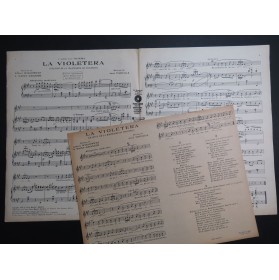 PADILLA José La Violetera Chant Piano 1918