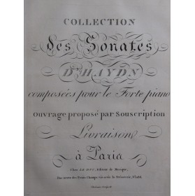 HAYDN Joseph Sonates Trios...