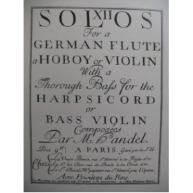HAENDEL Georg Friedrich Sonate en Fa Majeur Violon Piano 1913