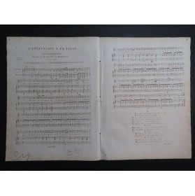 DE BEAUPLAN Amédée L'Invitation à la Valse Chant Piano ou Harpe ca1820