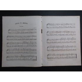 JULLIEN Adieu to America Waltz Piano XIXe