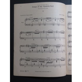 OSMA Julio Songs of my Spanish Soil Chant Piano 1920