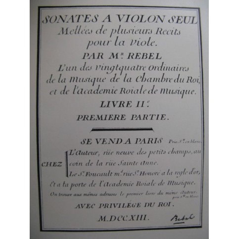 REBEL Jean-Ferry Sonate en Ré mineur Piano Violon 1905