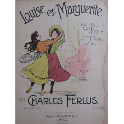 FERLUS Charles Louise et Marguerite op 271Piano 4 mains