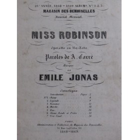 JONAS Émile Miss Robinson...