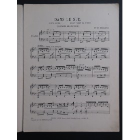 MYDDLETON W. H. Dans le Sud op10 Piano 1901