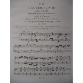 BOIELDIEU Adrien La Dame Blanche No 10 Chant Piano