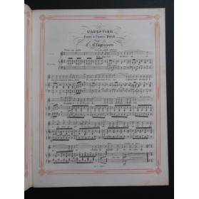 CLAPISSON Louis L'Adoption Chant Piano ca1838