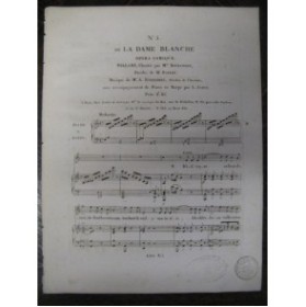 BOIELDIEU Adrien La Dame Blanche No 5 Chant Piano XIXe