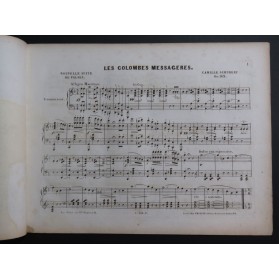 SCHUBERT Camille Les Colombes Messagères Piano 1852