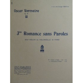 VERMEIRE Oscar Romance sans...