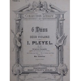 PLEYEL Ignace Six Duos op...