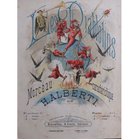 ALBERTI H. Les Diablotins op 81 Piano 1884