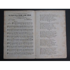 Tu fais d'la peine à ma soeur Victor Robillard Chant ca1880