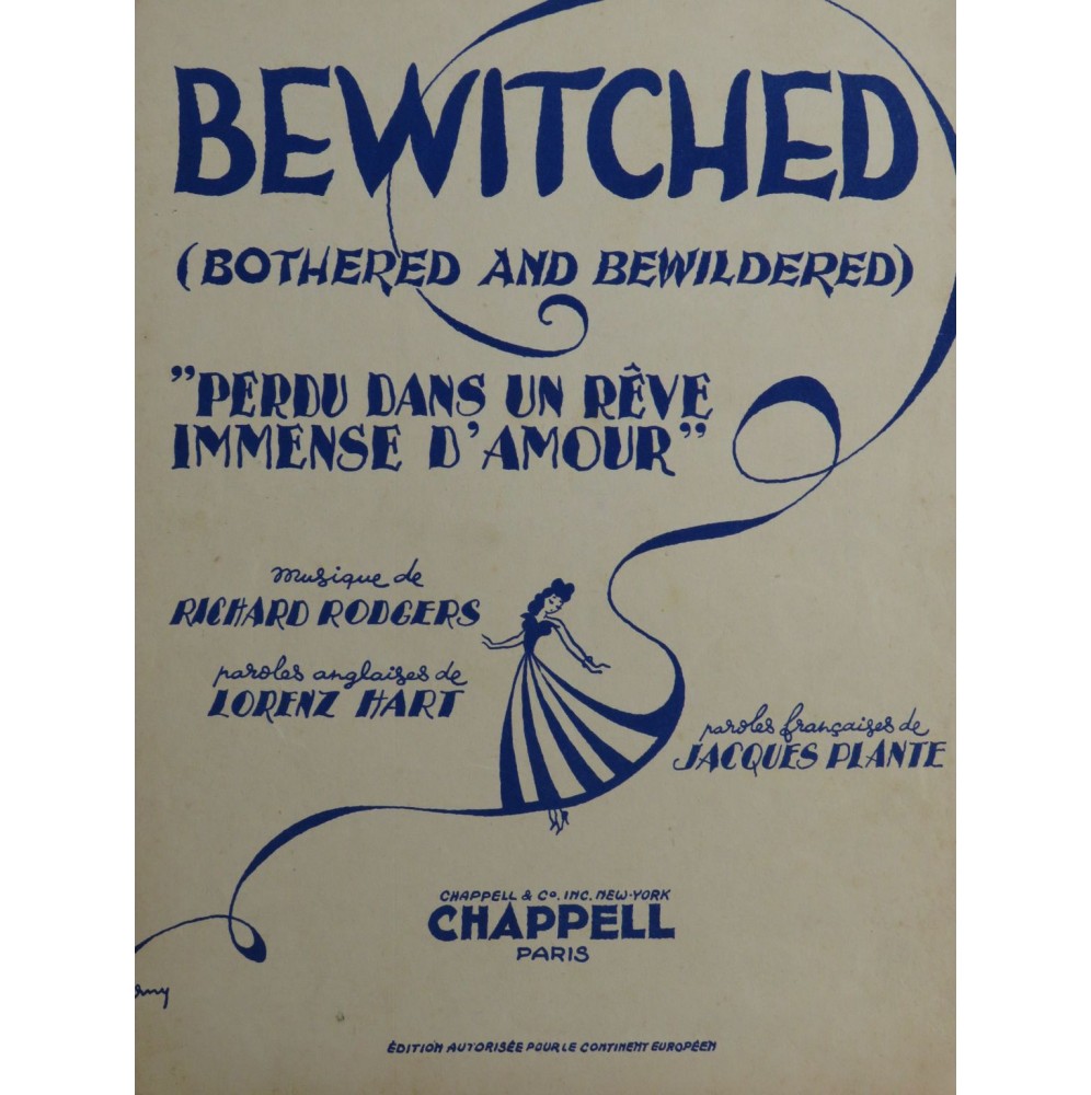 RODGERS Richard Perdu dans un rêve immense d'amour Chant Piano 1941