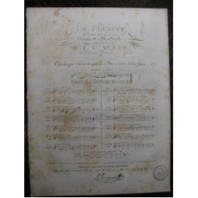 AUBER D. F. E. La Fiancée No 2 Couplets Chant Piano 1829