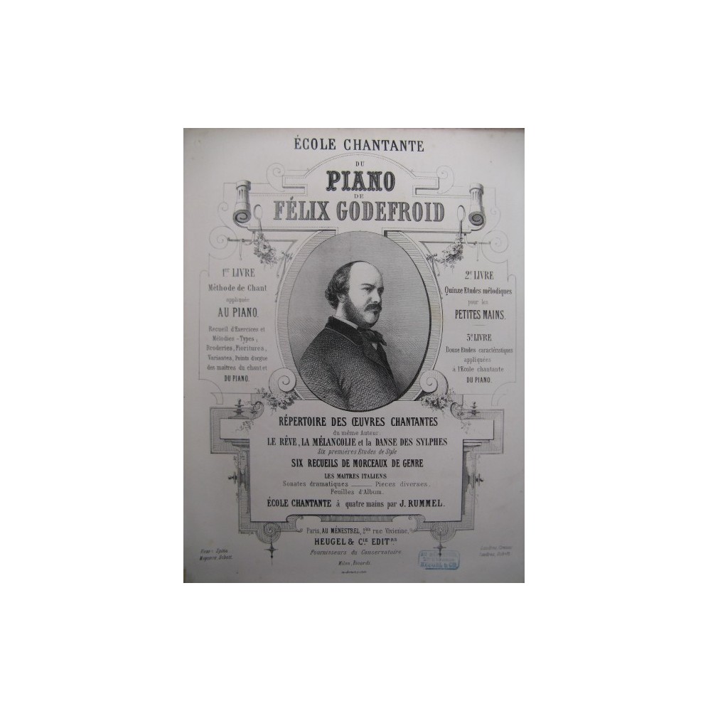 GODEFROID Félix Le Premier Sourire op 46 Piano XIXe