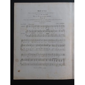 REBER Henri Hai LuLi Chant Piano ca1840