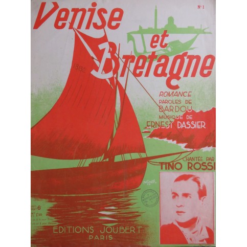 DASSIER Ernest Venise et Bretagne Chant Piano 1935