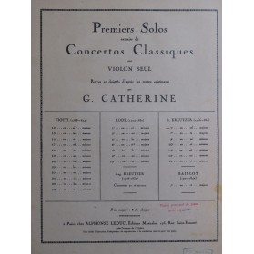 KREUTZER Rodolphe Concerto...