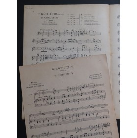 KREUTZER Rodolphe Concerto No 1 1er Solo Piano Violon 1931