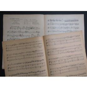 KREUTZER Rodolphe Concerto No 1 1er Solo Piano Violon 1931