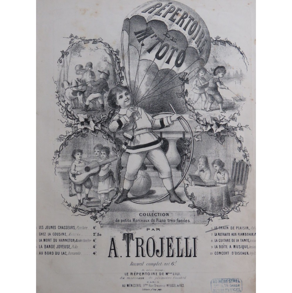 TROJELLI. A. Le Train de Plaisir Piano 1878