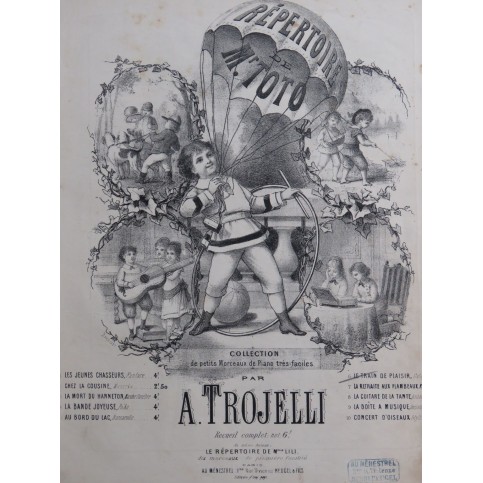 TROJELLI. A. Le Train de Plaisir Piano 1878