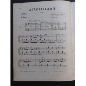 TROJELLI. A. Le Train de Plaisir Piano 1878
