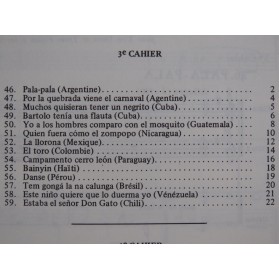 GRAETZER G. Musique Folklorique d'Amérique Latine Cahier No 3 1982