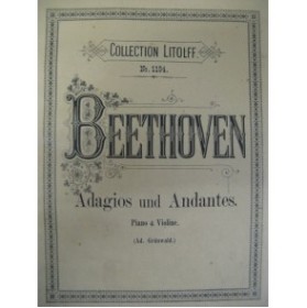 BEETHOVEN Adagios und Andantes Piano Violon