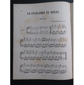 STREABBOG Louis La Guirlande de Roses op 65 No 5 Piano ca1870