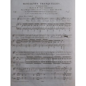 PANSERON Auguste Montagnes...