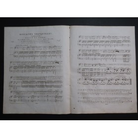 PANSERON Auguste Montagnes Tranquilles Chant Piano ca1830