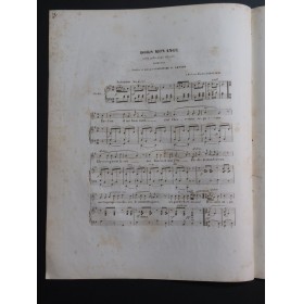DE LATOUR A. Dors mon ange Chant Piano 1843
