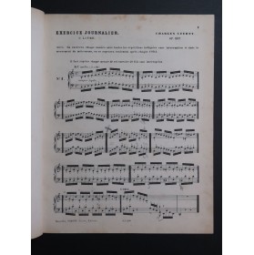 CZERNY Charles Exercice Journalier 40 Etudes op 337 Piano ca1880