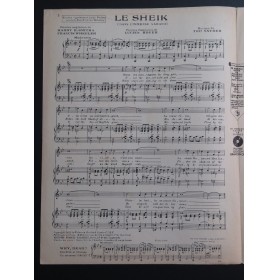 SNYDER Ted Le Sheik Chant Piano 1921