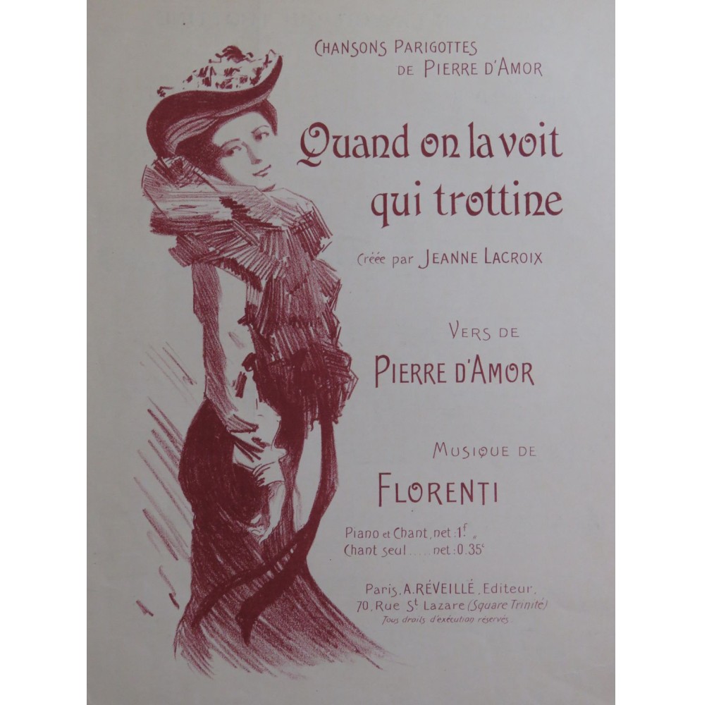 FLORENTI Quand on la voit qui trottine Chant Piano