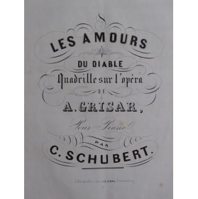 SCHUBERT Camille Les Amours...