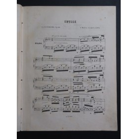 LYSBERG Ch. B. Idylle op 62 Piano ca1860