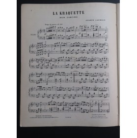 CLÉRICE Justin La Kraquette New Dancing Danse Piano 1906