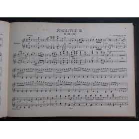 BEETHOVEN Ouverturen Ouvertures Piano 4 mains XIXe