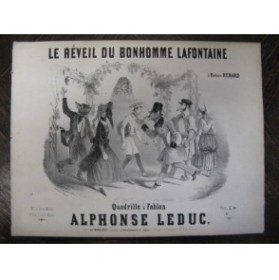 LEDUC Alphonse Le Réveil du Bonhomme Lafontaine Piano ca1850