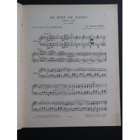 FOCK Alfred Le Sire de Vergy Piano