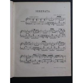 MOSZKOWSKI Moritz Serenata op 15 Piano ca1885